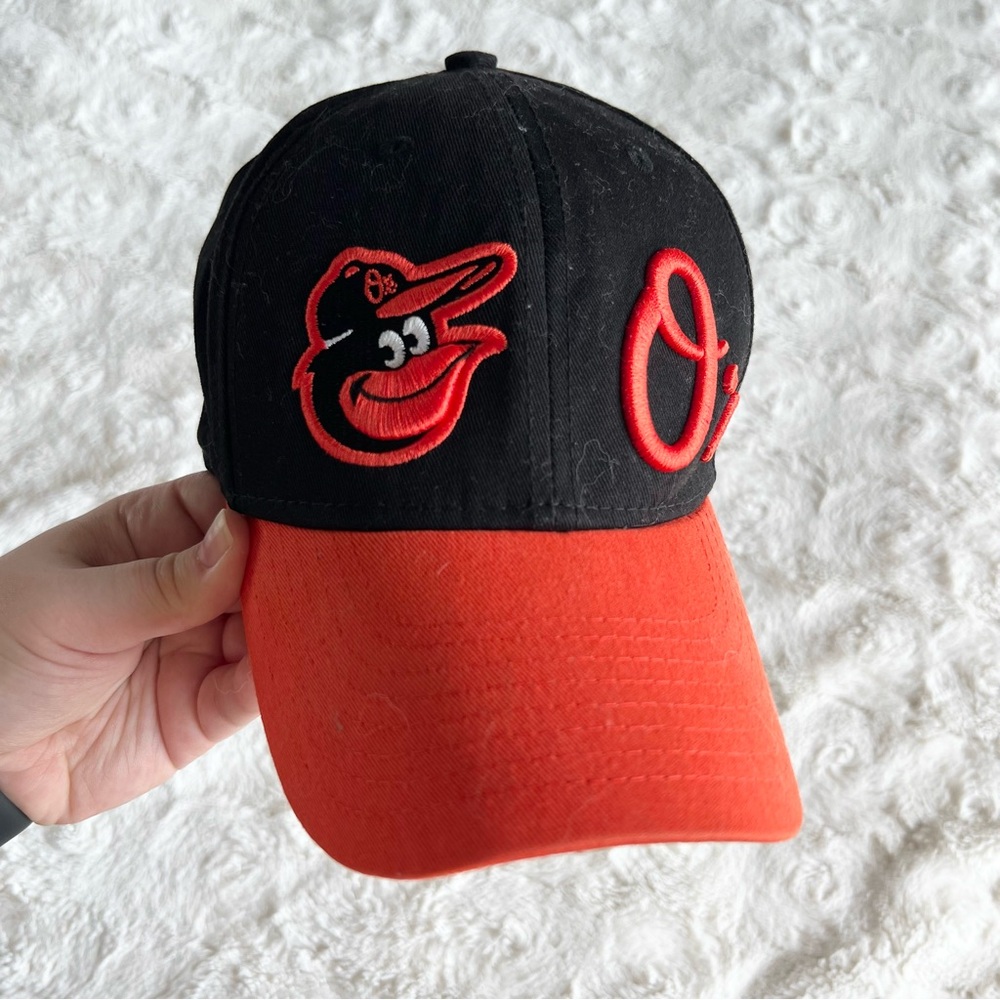 Baltimore Orioles Hat Cap Youth OS Black Bird Baseball Maryland MLB New Era Logo